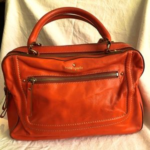 Bright orange arm bag